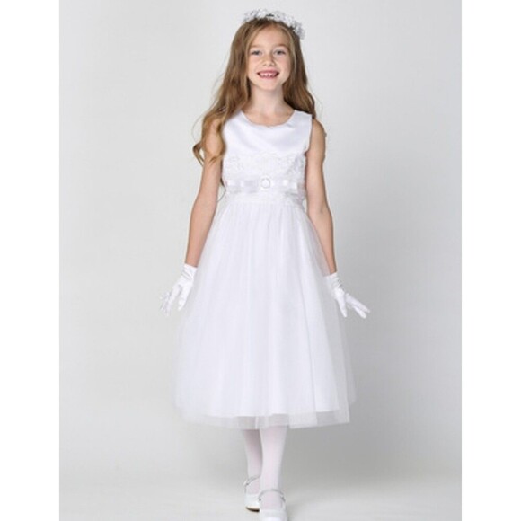Swea Pea & Lilli Confirmation Flower Girl Dress Size 8 - Picture 3 of 7